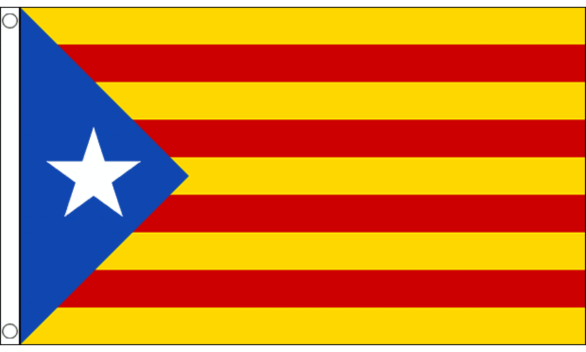Catalan Independence (Estelada) Flag (Medium)