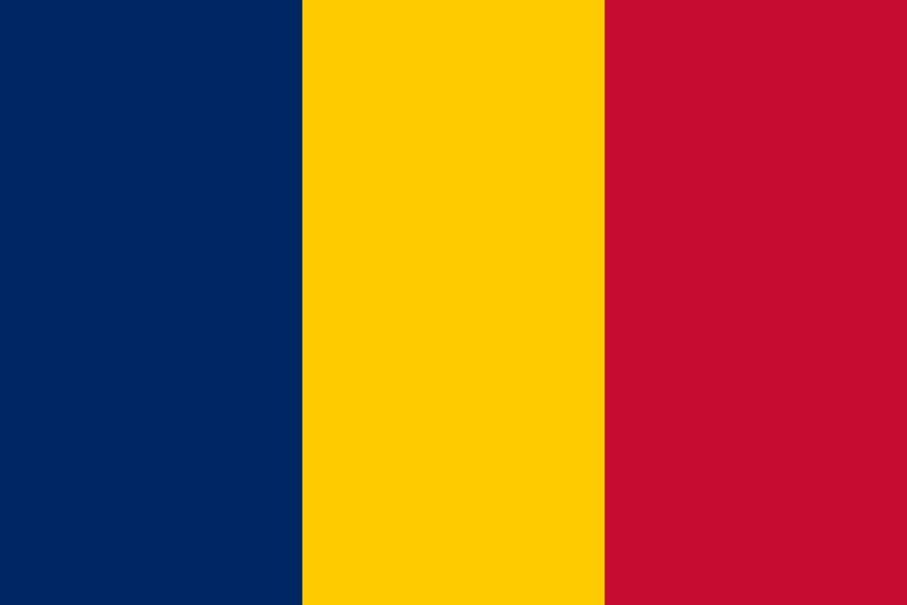 Chad Traditional Sewn Flag