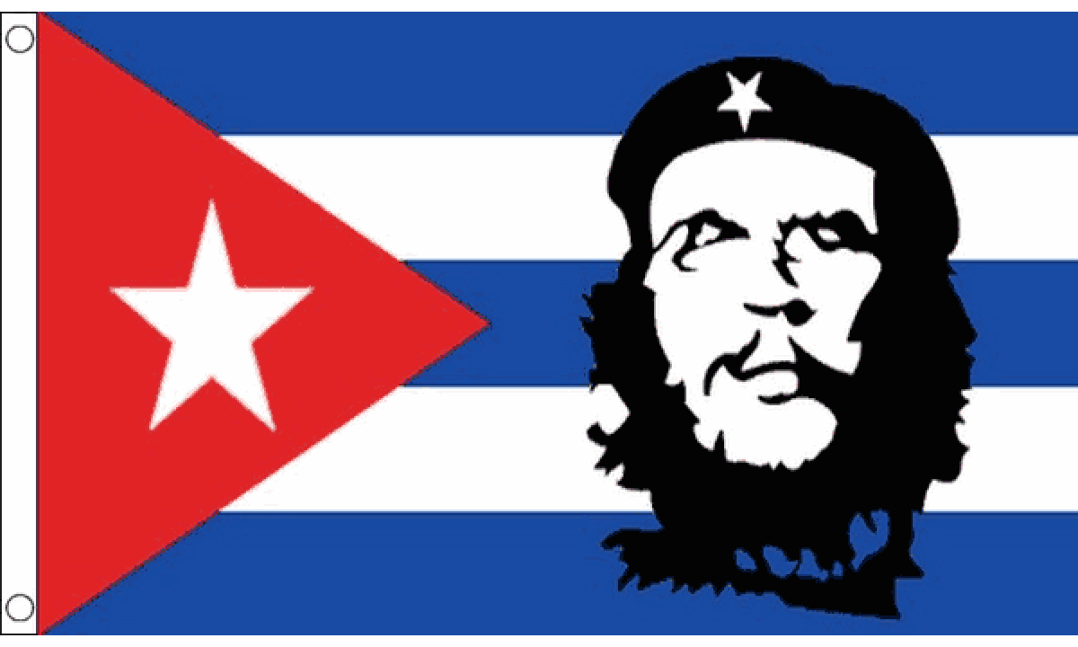 Che Guevara (Cuba) Flag (Medium)