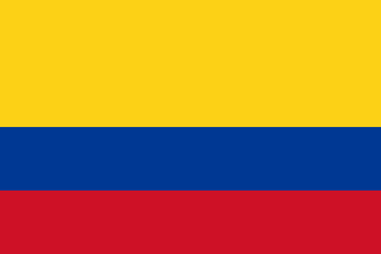 Colombia Traditional Sewn Flag
