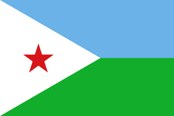 Djibouti Traditional Sewn Flag