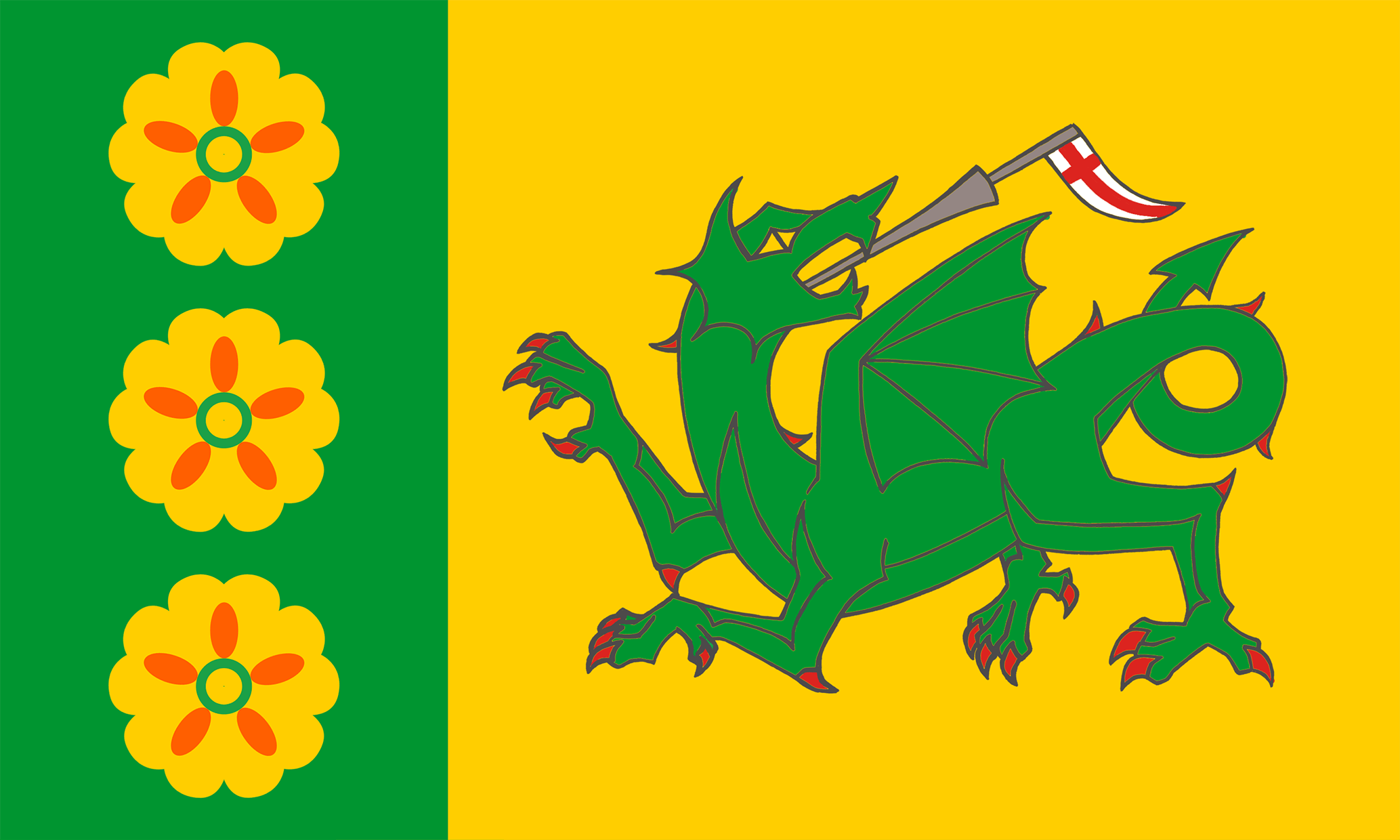 Evenley, Northamptonshire Outdoor Quality Flag