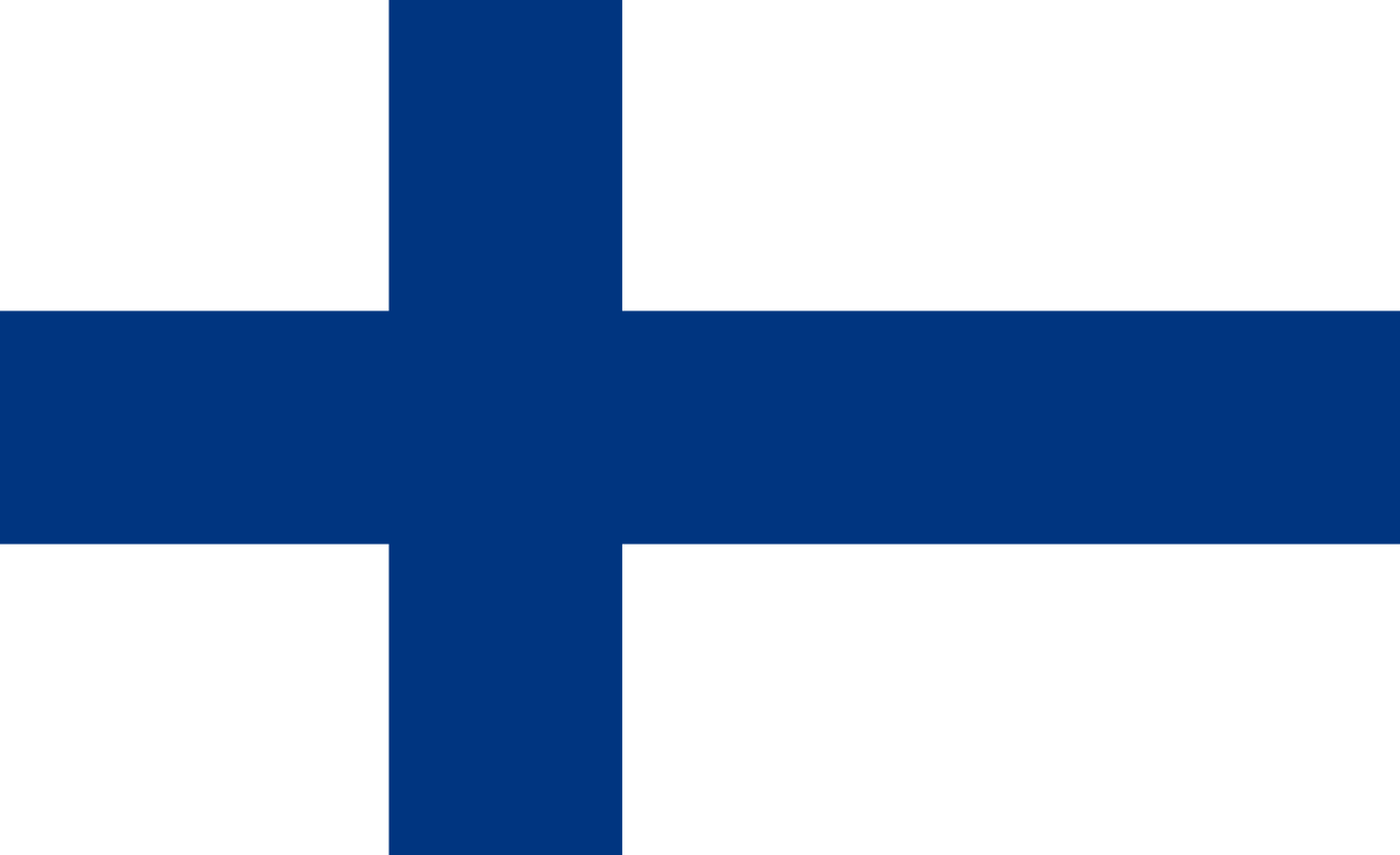 Finland Traditional Sewn Flag