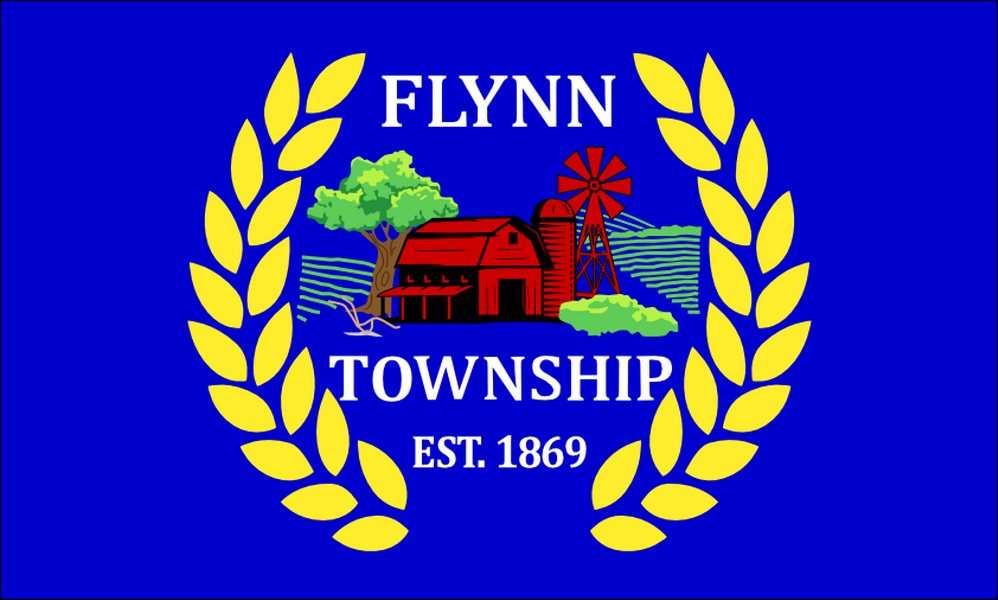 Flynn Township Michigan outdoor Flag