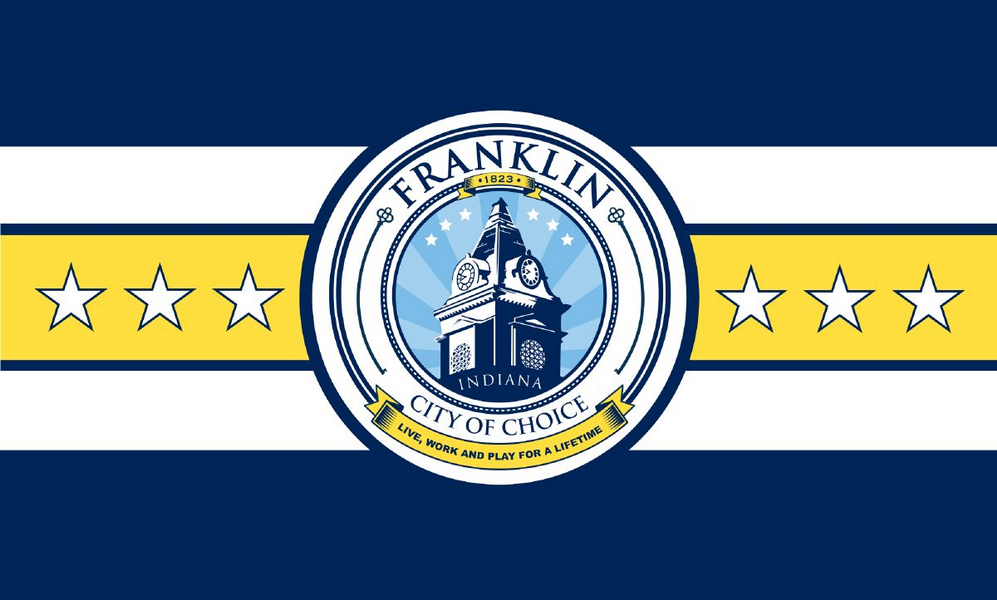 Franklin, Indiana, USA Outdoor Quality Flag