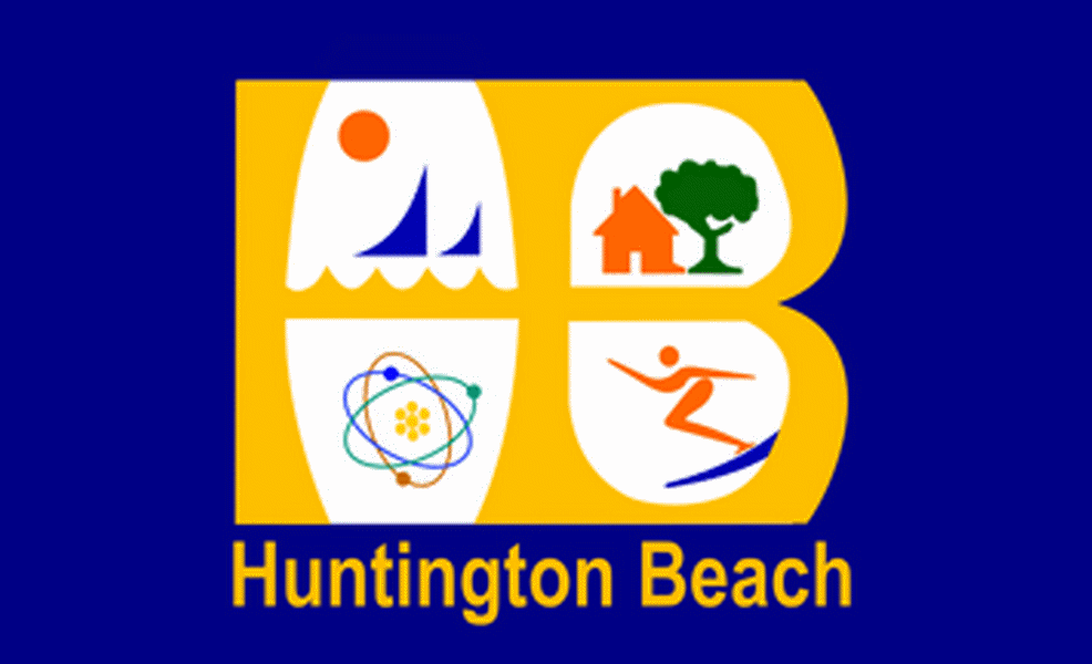 Huntington Beach, California, USA Outdoor Quality Flag