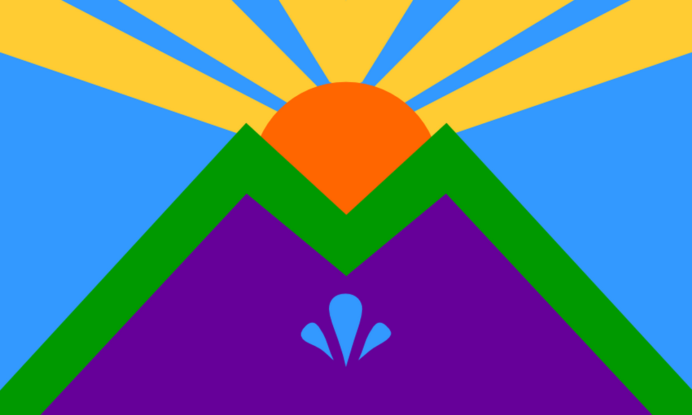 Manitou Springs Colorado Outdoor Flag