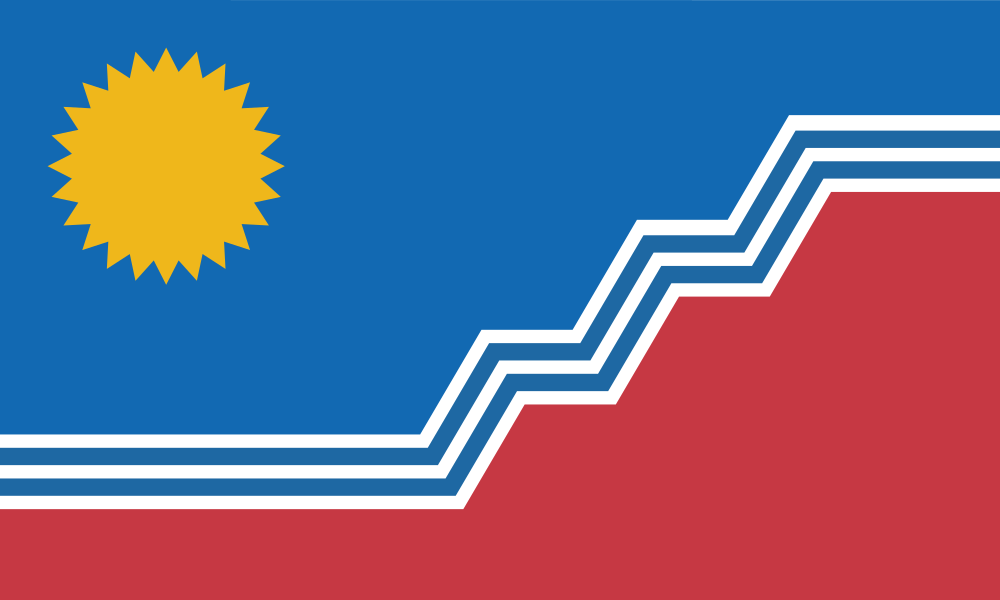 Sioux Falls, South Dakota USA Outdoor Flag