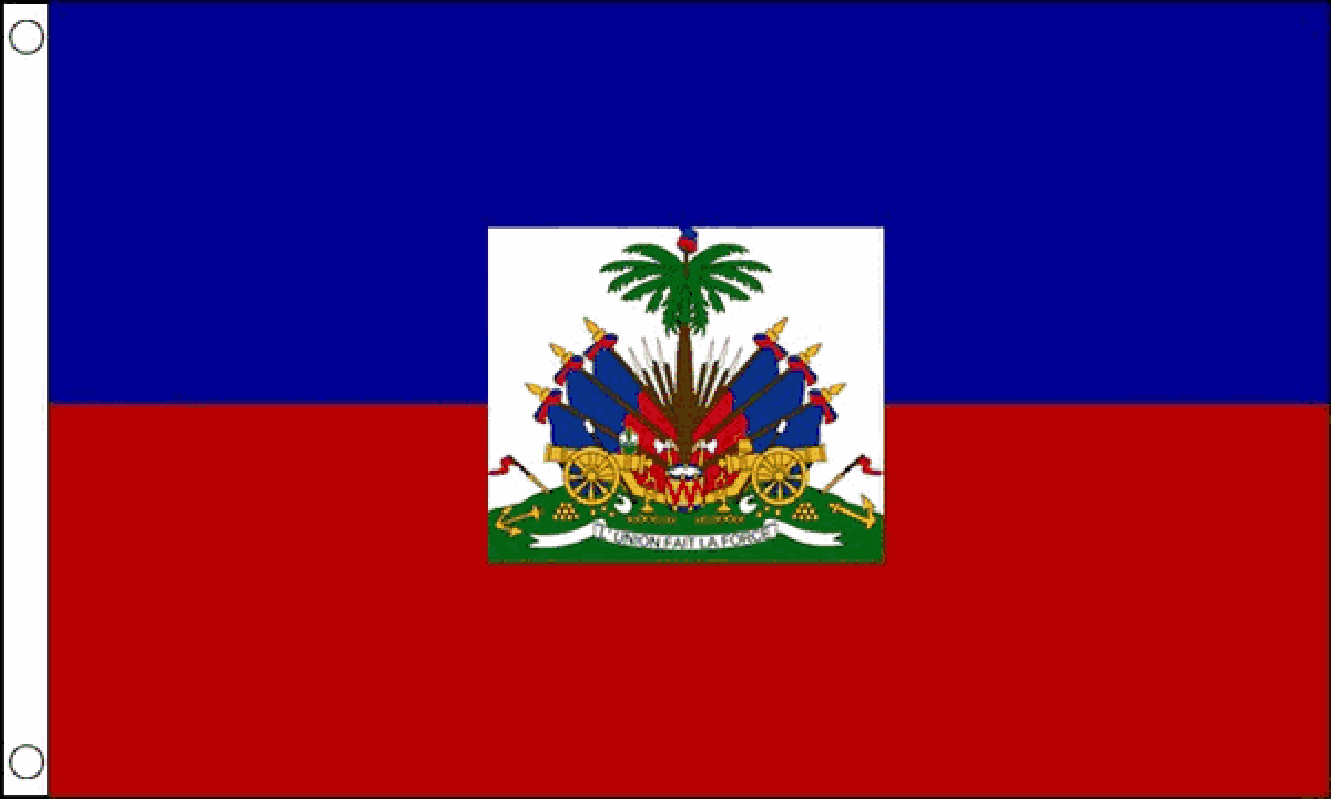 Haiti Crest Flag (Medium)