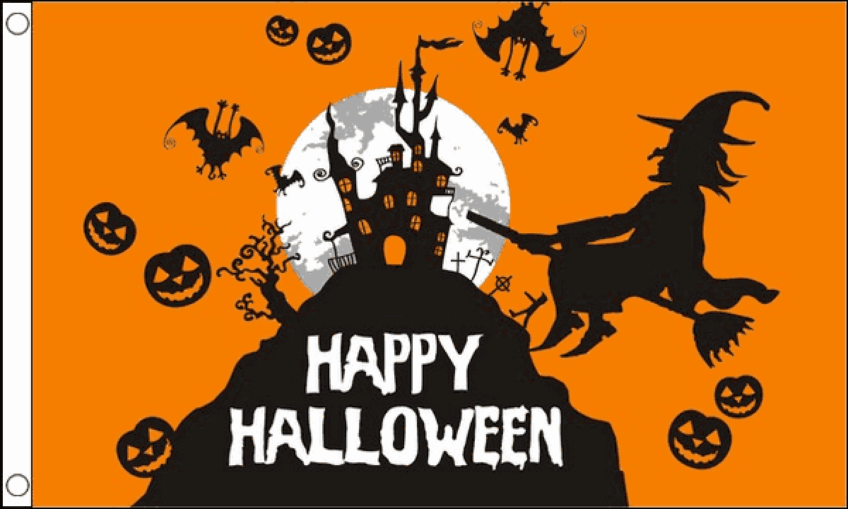 Halloween Orange Flag (Medium)
