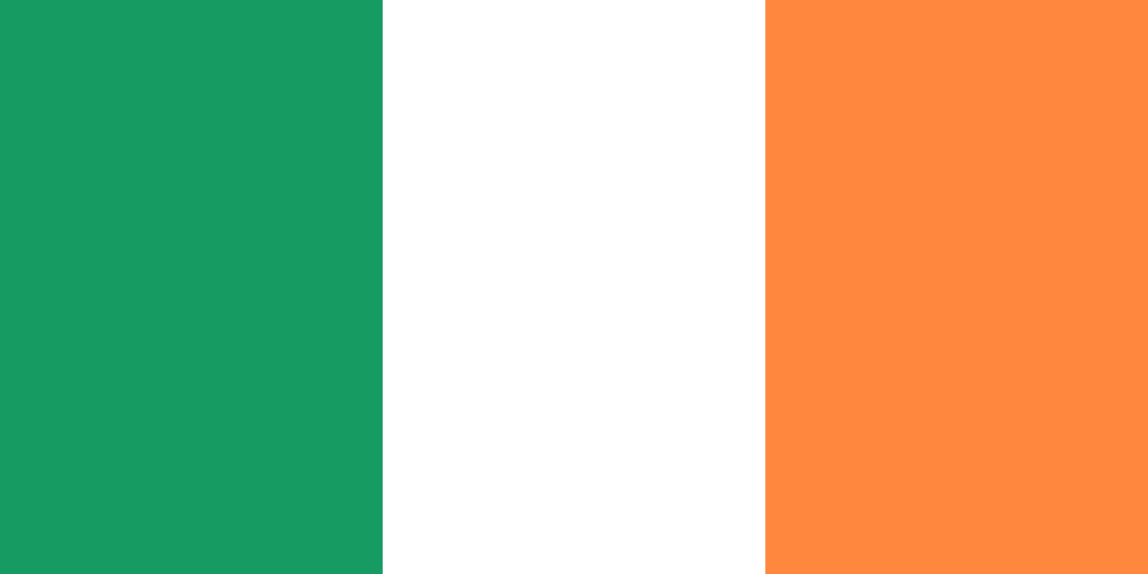 Ireland Traditional Sewn Flag