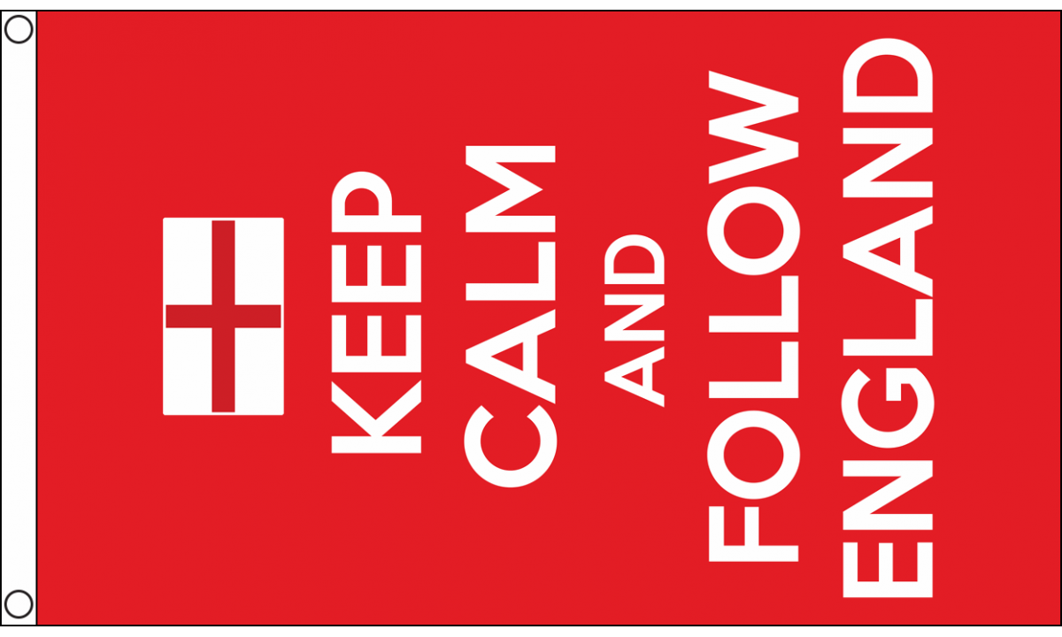 Keep Calm and Follow England Flag (Medium)