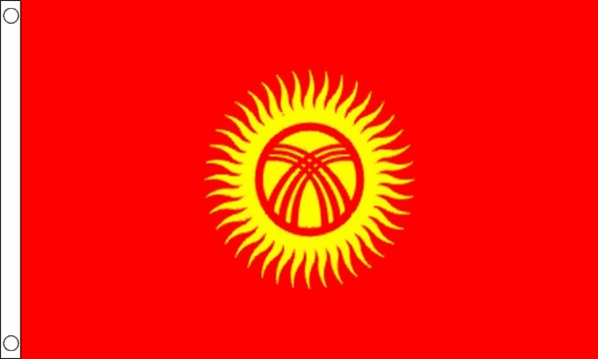 Kyrgyzstan Flag (Medium)