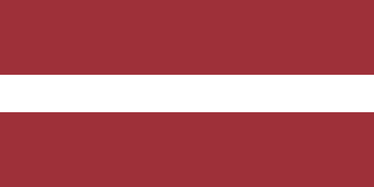 Latvia Traditional Sewn Flag