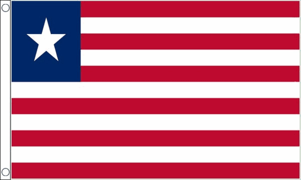 Liberia Traditional Sewn Flag