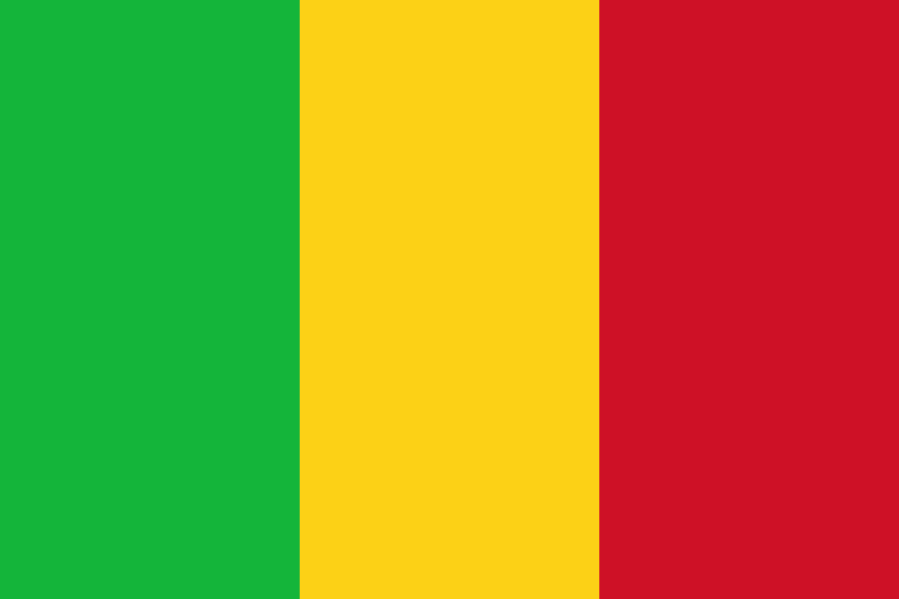 Mali Traditional Sewn Flag