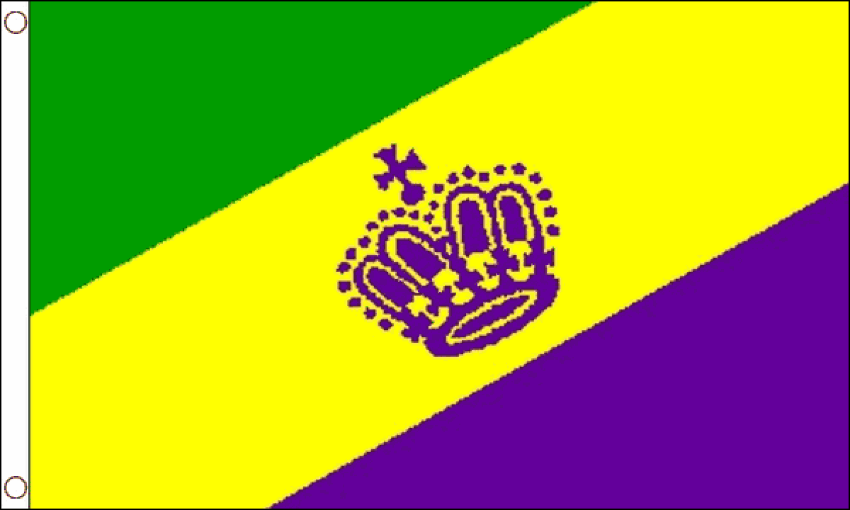 Mardi Gras Flag (Medium)