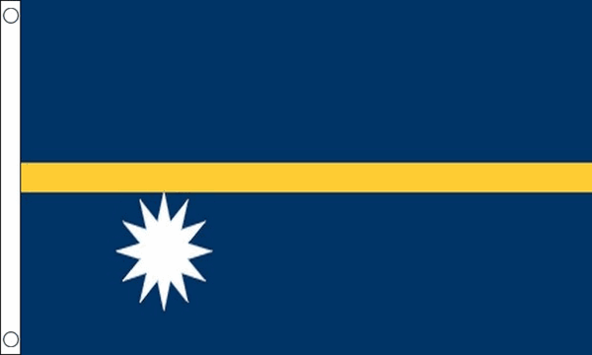 Nauru Flag (Medium)