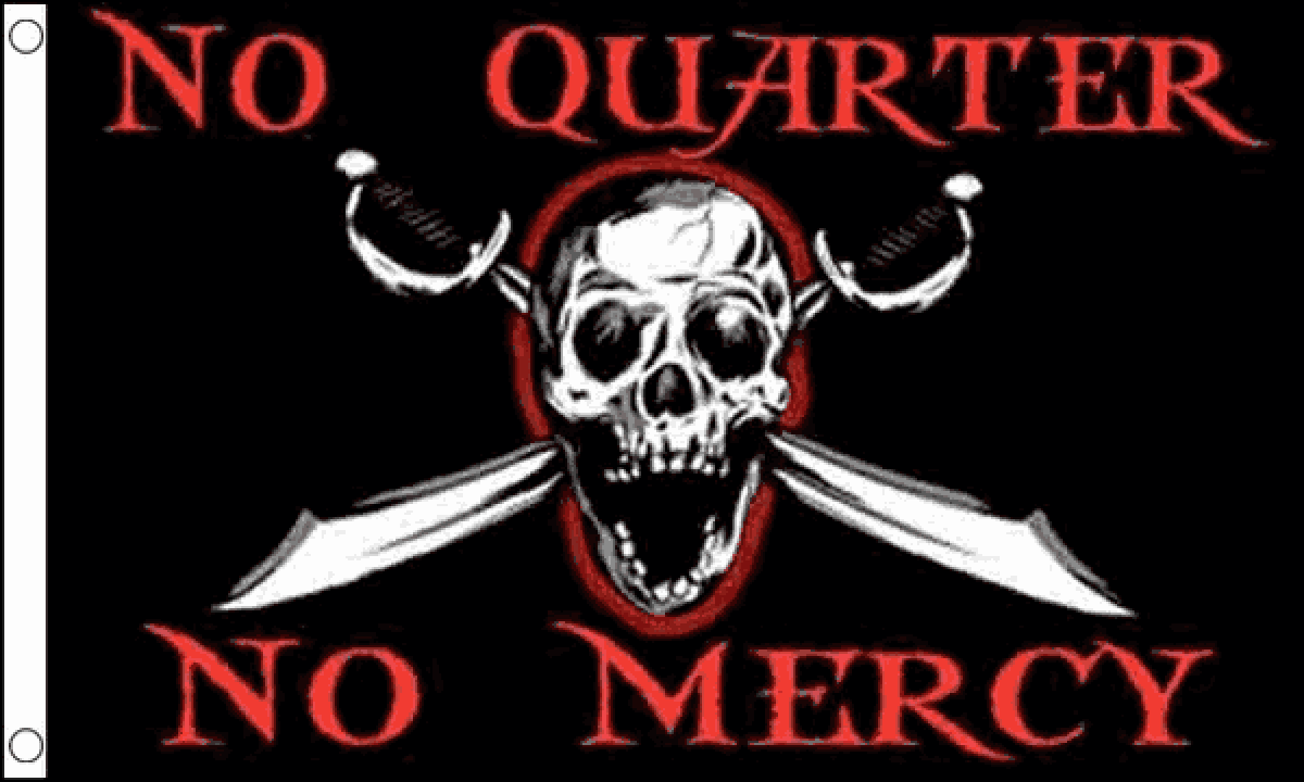 No Quarter No Mercy Flag (Medium)