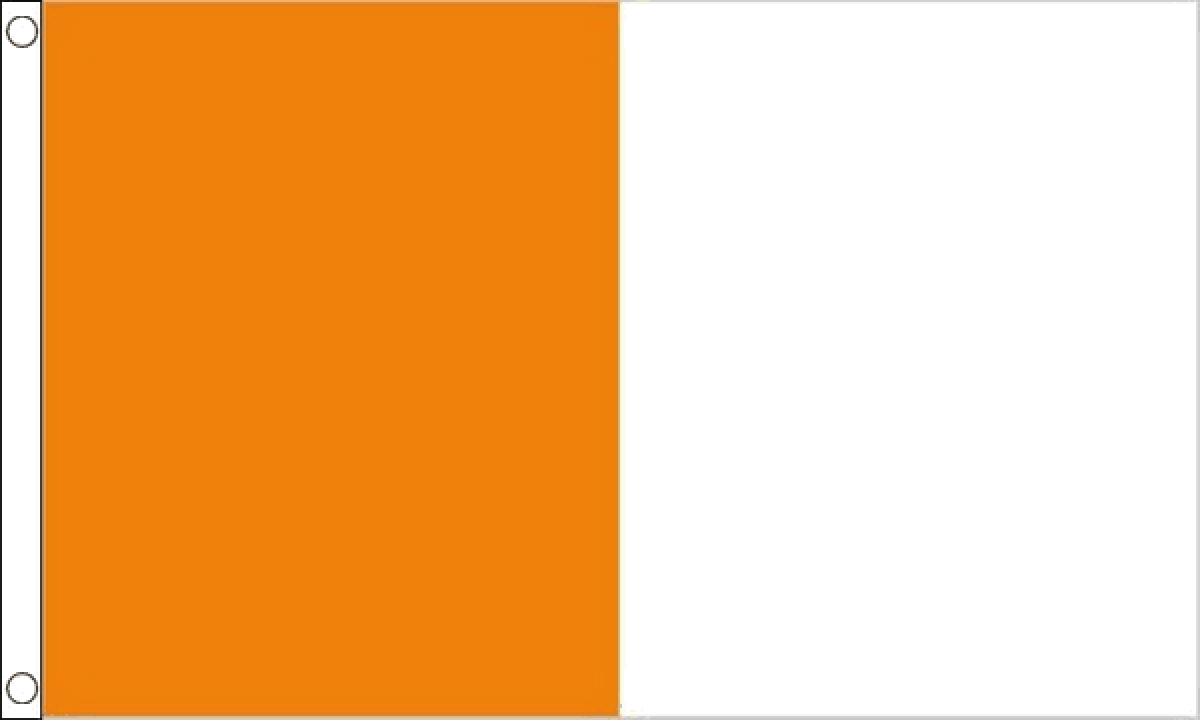 Orange and White Irish County Flag (Medium)