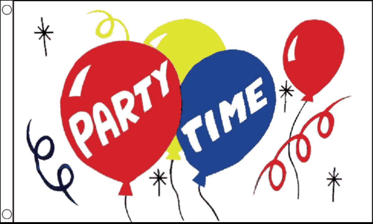 Party Time Flag (Small)