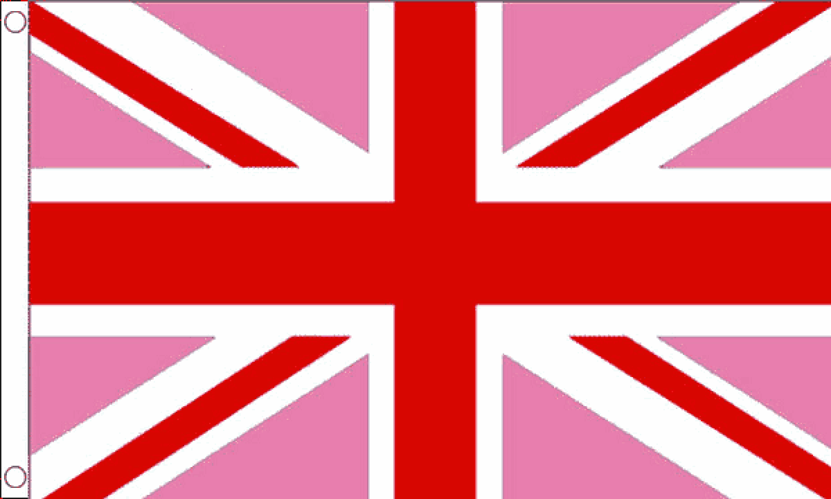 Union Jack Pink Flag (Small)