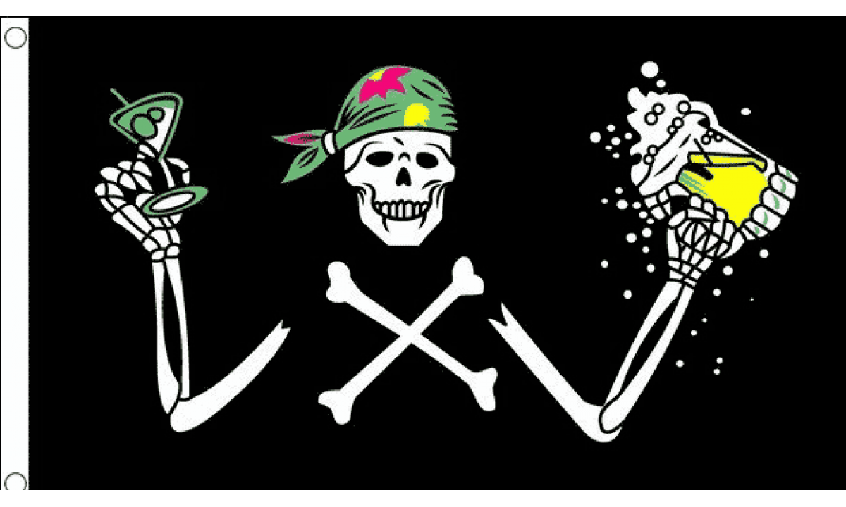 Pirate Beer Flag (Medium)
