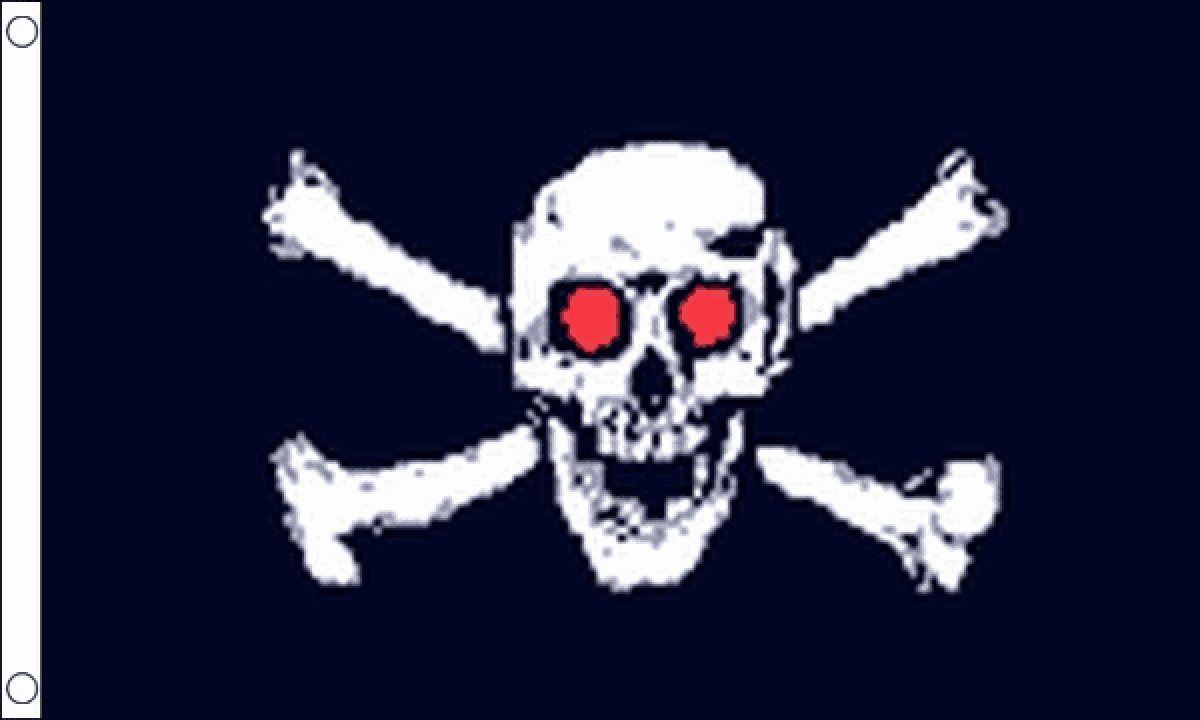 Pirate Red Eyes Flag (Medium)