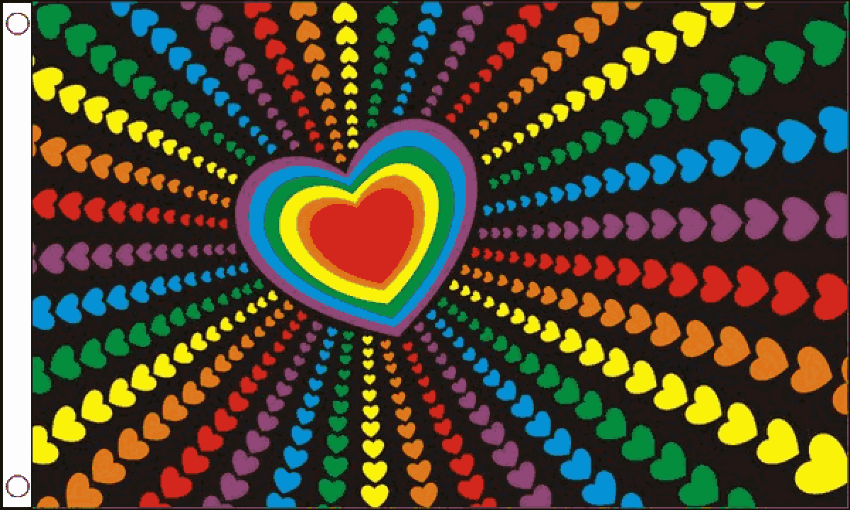 Rainbow Love Flag (Medium)