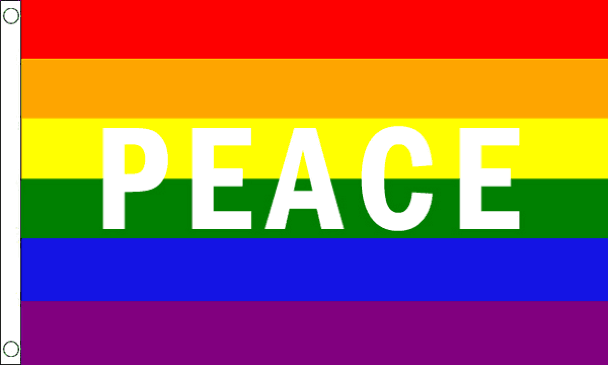 Rainbow Peace Flag  (Medium)
