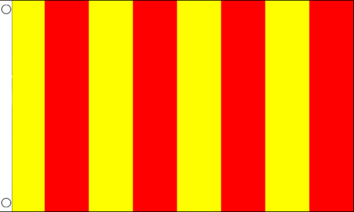 Red and Yellow Striped Flag (Small)