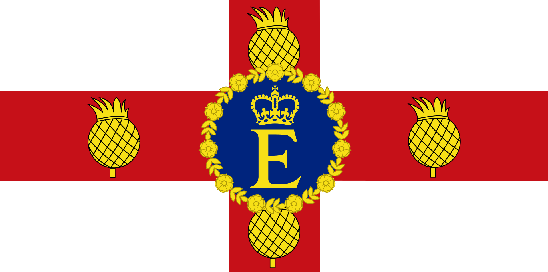 Personal standard of Elizabeth II, Queen of Jamaica Flag