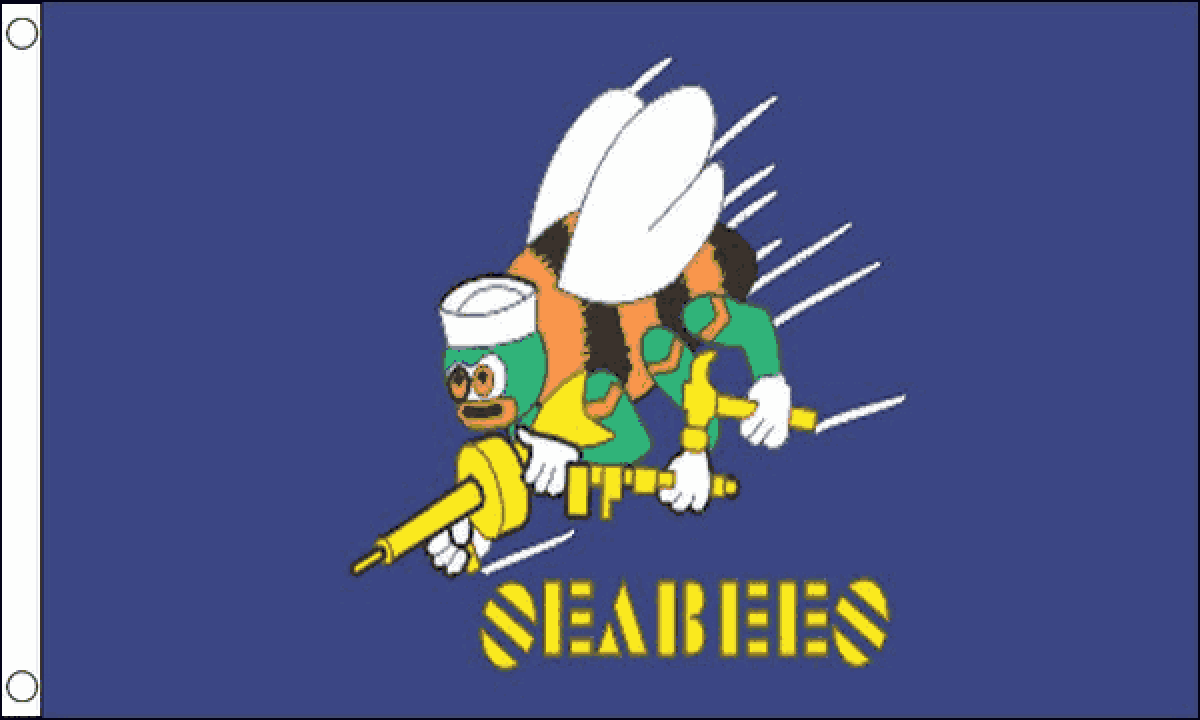Seabees Flag (Medium)