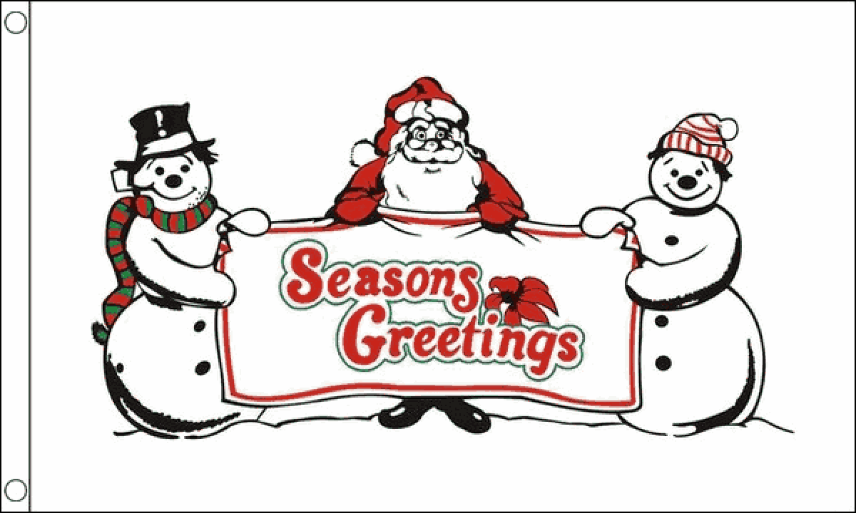 Seasons Greetings Flag