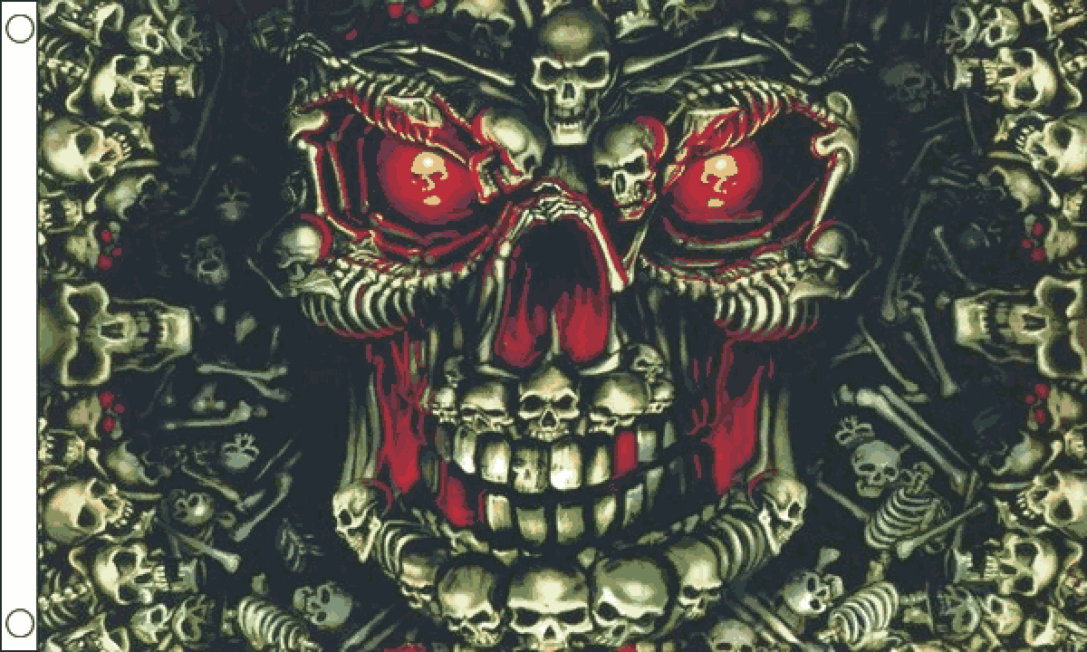 Skulls Multi Flag (Medium)