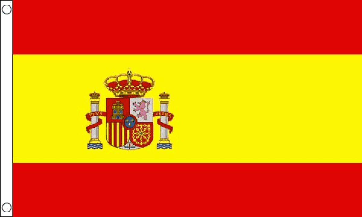 Spain Crest Flag (Small)