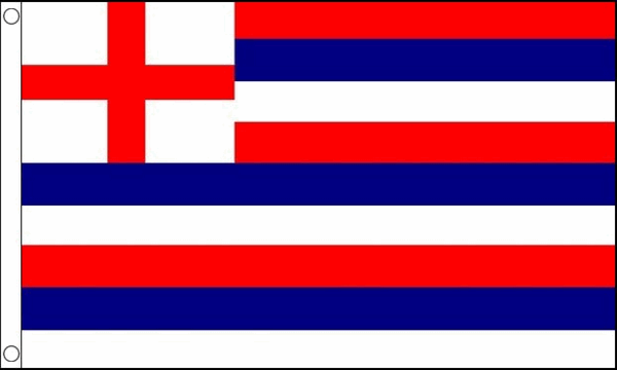 Striped Ensign Red/Blue/White Flag (Medium)