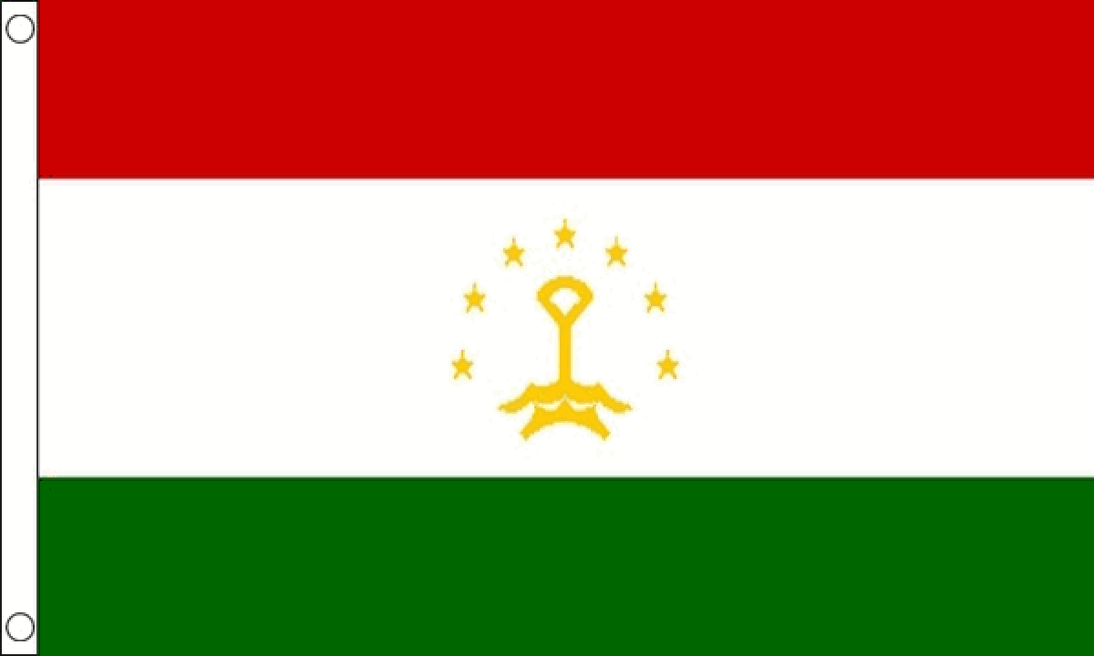Tajikistan Flag (Medium)