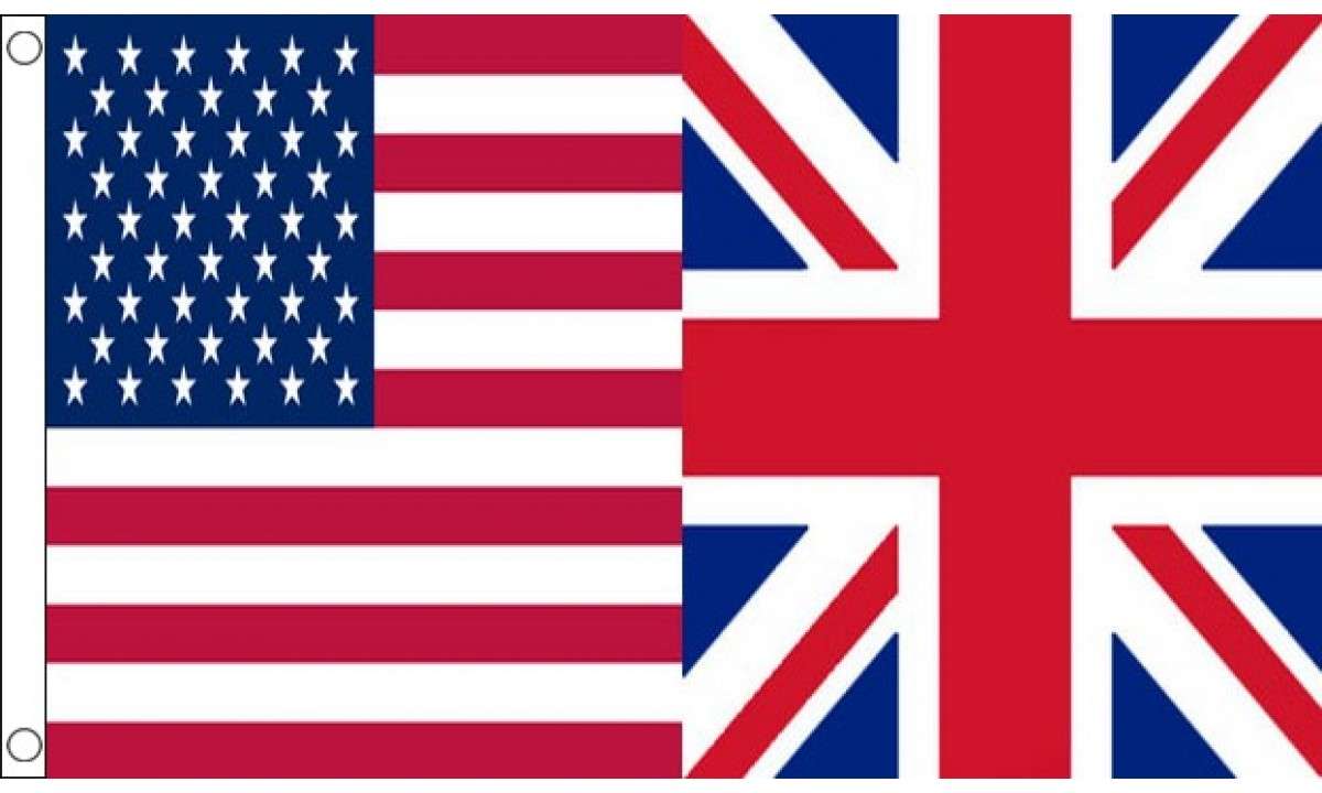USA and UK Friendship Flag (Medium)