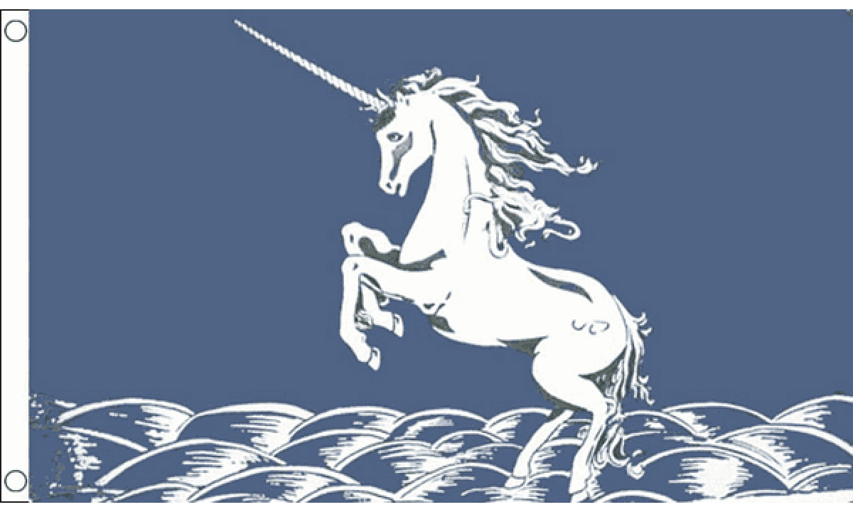 Unicorn (Blue) Flag (Medium)