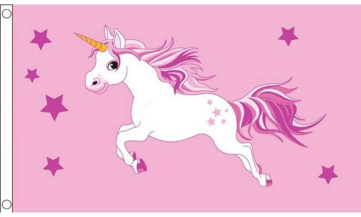 Unicorn (Pink) Flag (Medium)
