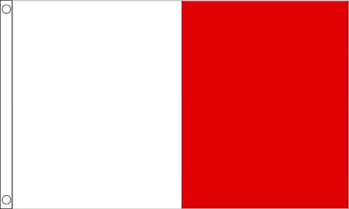 White and Red Irish County Flag (Medium)