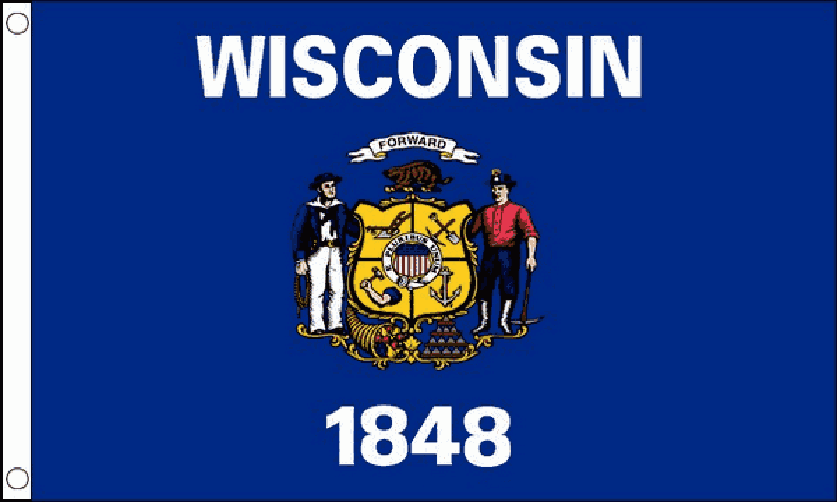 Wisconsin Flag (Medium)