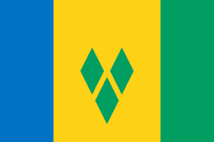 St Vincent and the Grenadines Traditional Sewn Flag