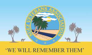 Suez Veterans Association Outdoor Quality Flag