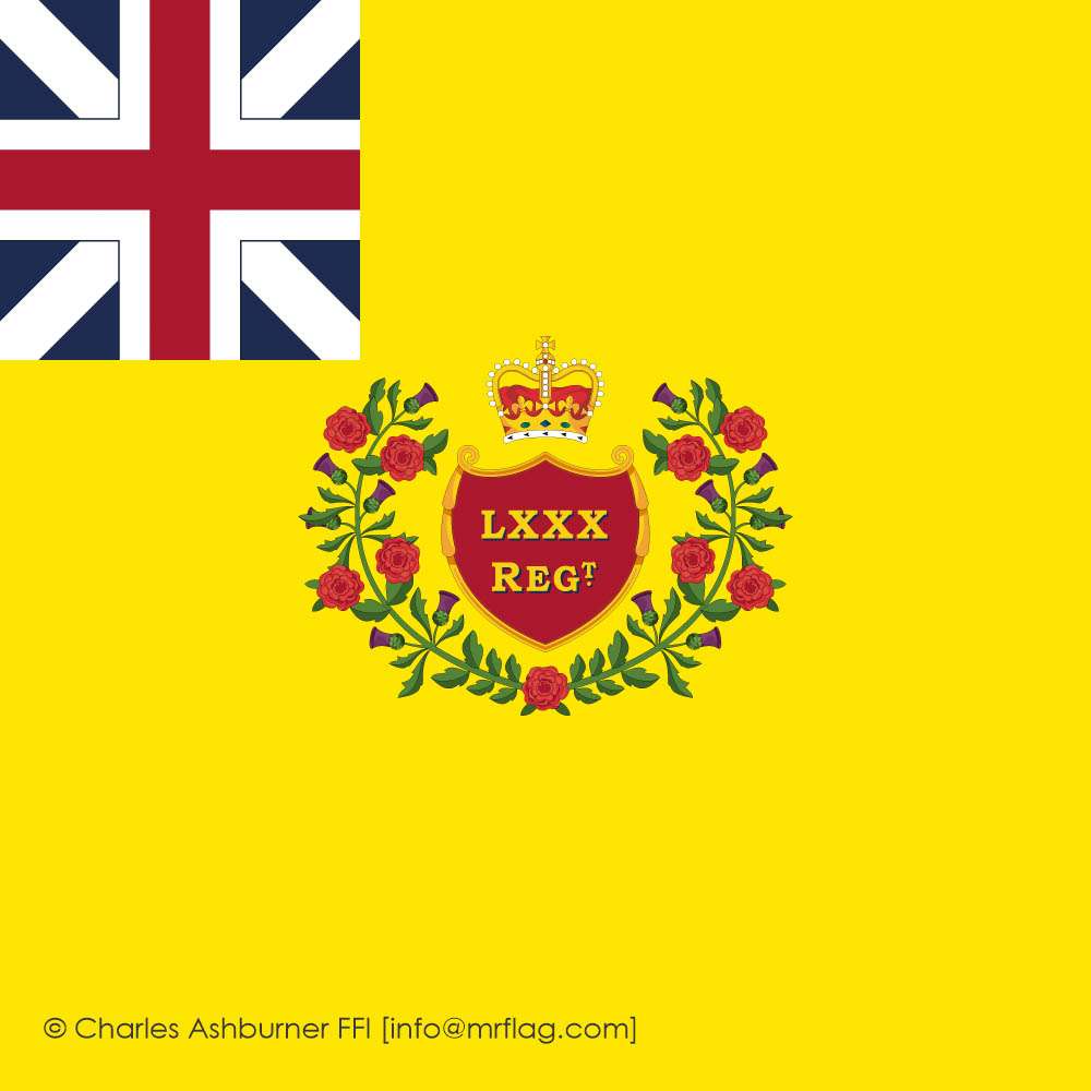 80th Regiment of Foot. Regimental Colour