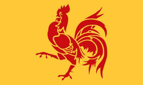 Walloon Region, Belgium Outdoor Quality Flag