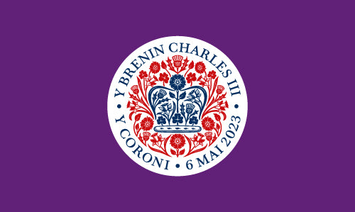 Coronation Outdoor Quality Flag 24 (Welsh)