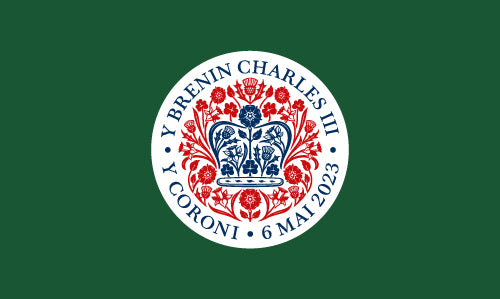 Coronation Outdoor Quality Flag 25 (Welsh)