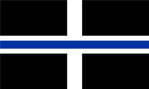 Thin Blue Line (Cornwall) Outdoor Quality Flag [Police]